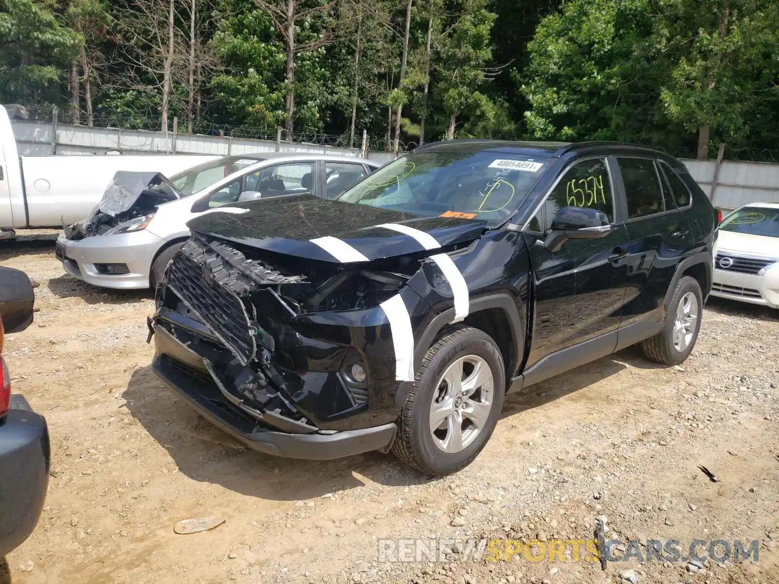 2 Photograph of a damaged car JTMW1RFV3KD015490 TOYOTA RAV4 2019