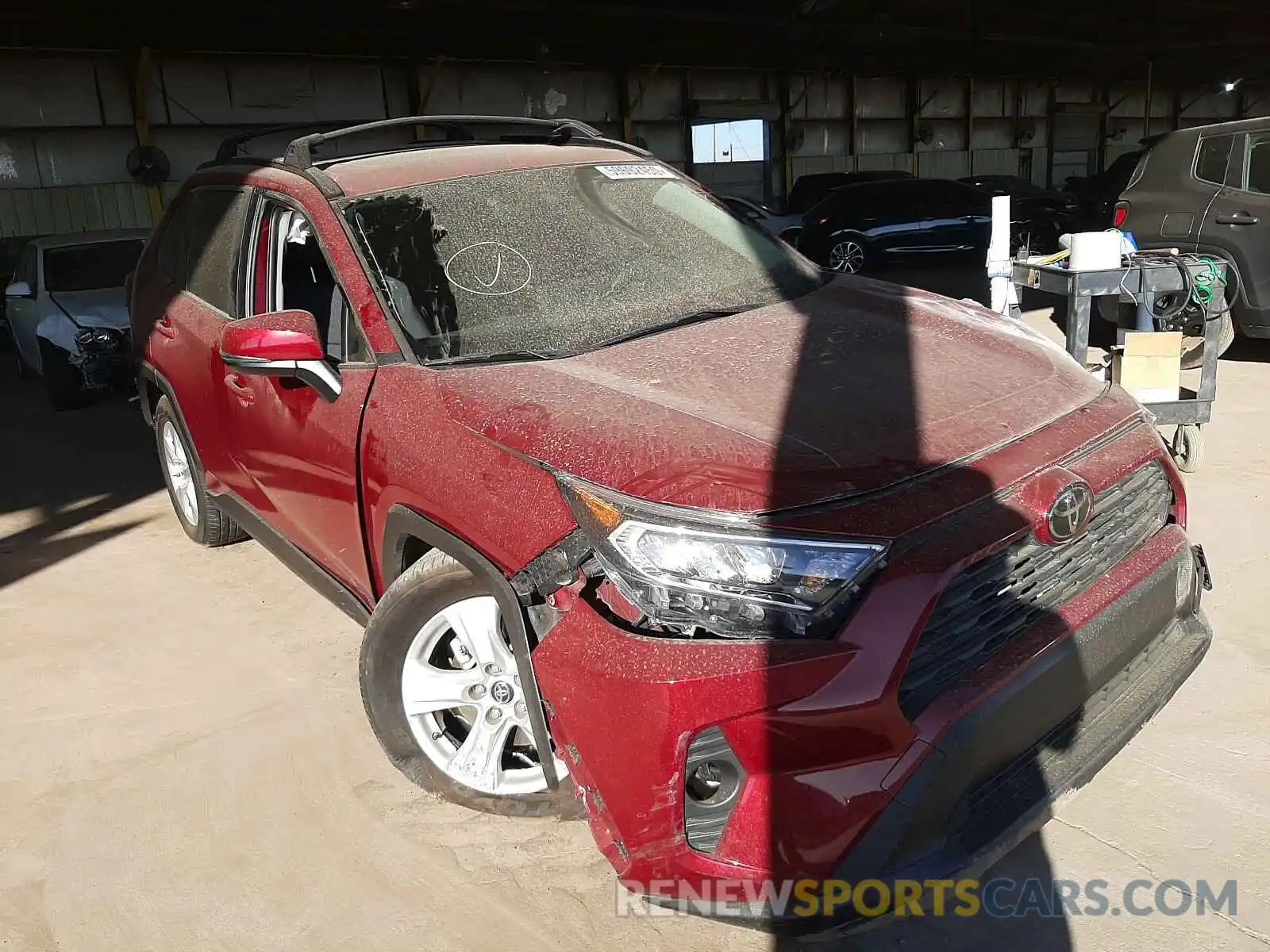 1 Photograph of a damaged car JTMW1RFV3KD016459 TOYOTA RAV4 2019