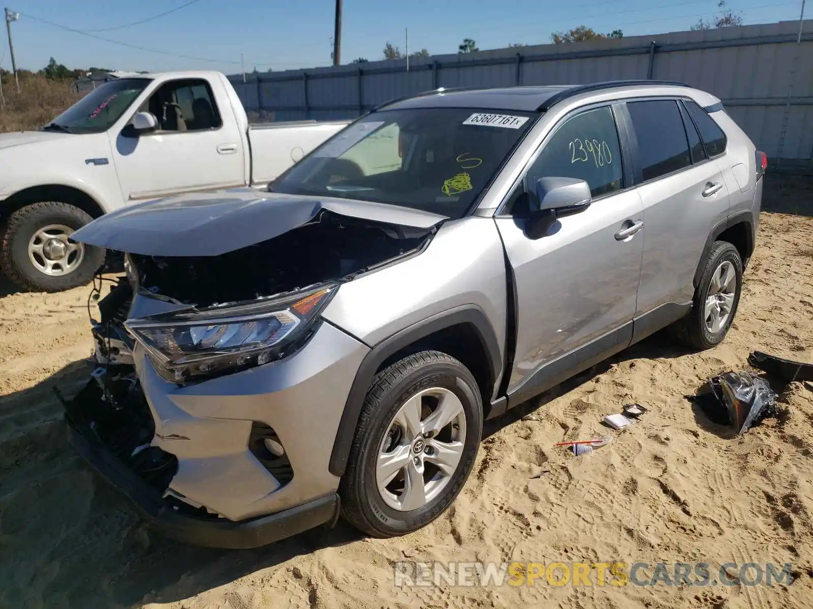 2 Photograph of a damaged car JTMW1RFV3KD021113 TOYOTA RAV4 2019