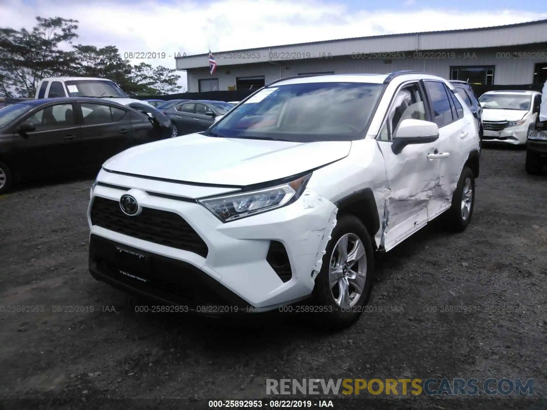 2 Photograph of a damaged car JTMW1RFV3KD022925 TOYOTA RAV4 2019