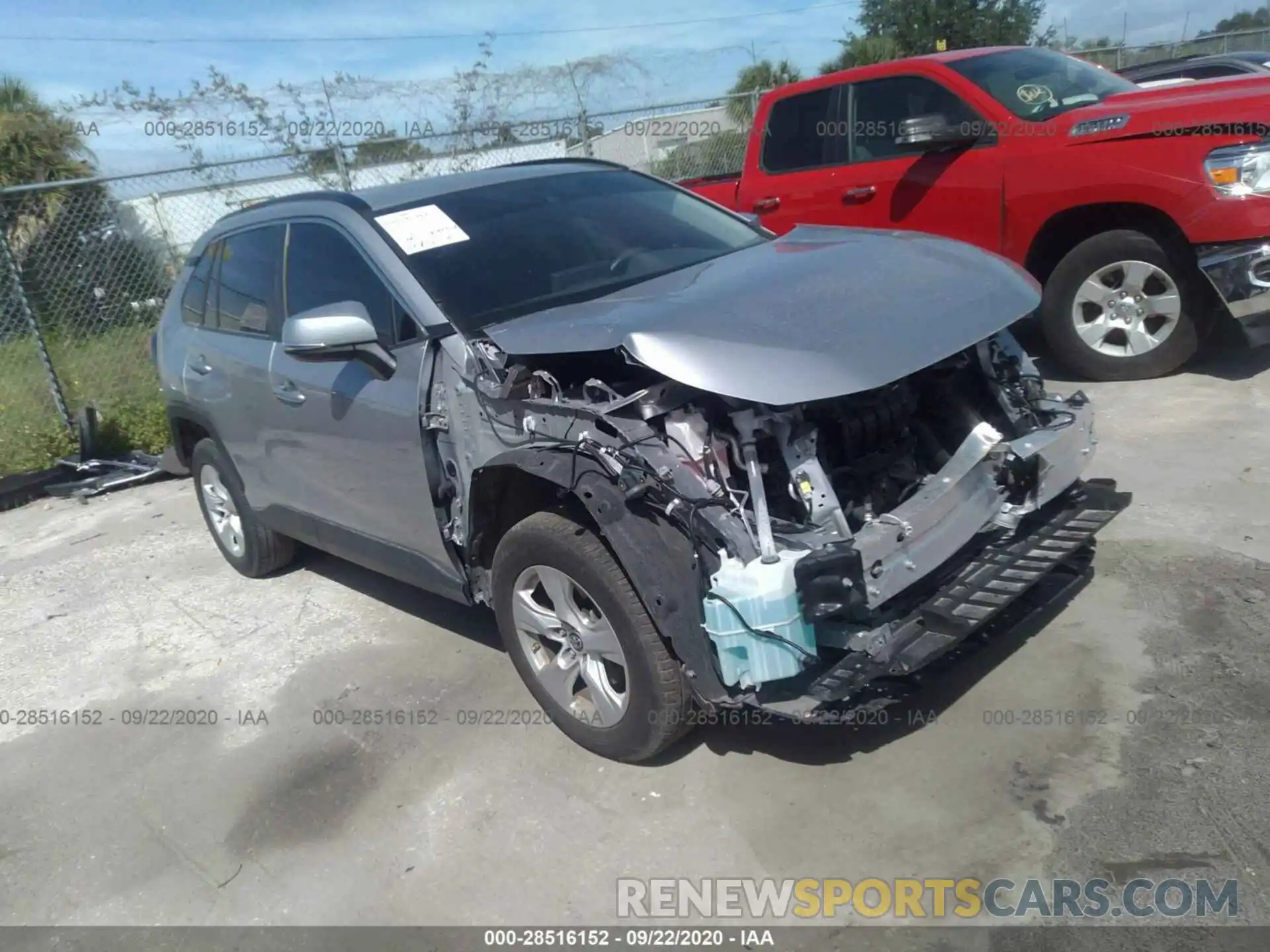 1 Photograph of a damaged car JTMW1RFV3KD024903 TOYOTA RAV4 2019