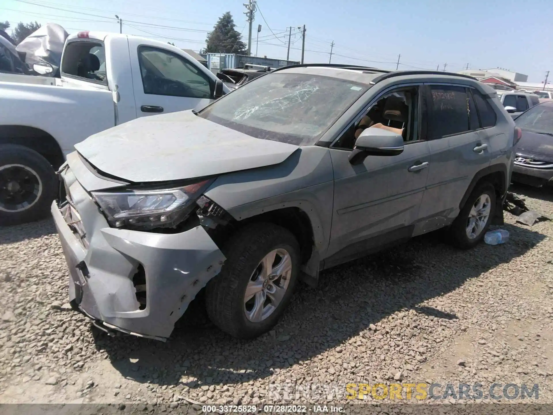 2 Фотография поврежденного автомобиля JTMW1RFV3KD031480 TOYOTA RAV4 2019