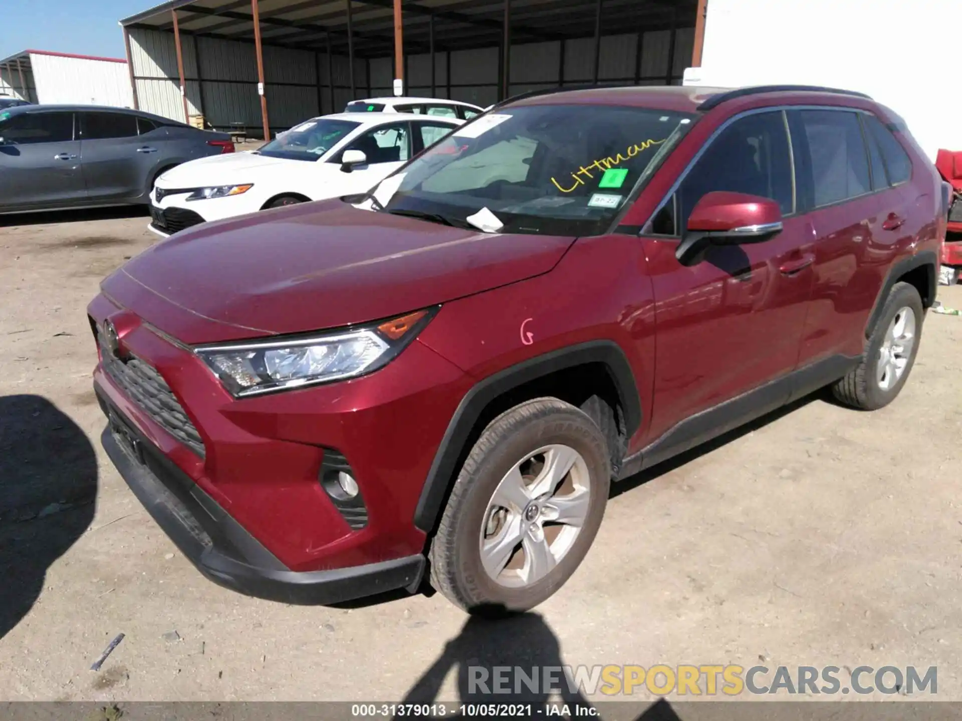 2 Фотография поврежденного автомобиля JTMW1RFV3KD031558 TOYOTA RAV4 2019