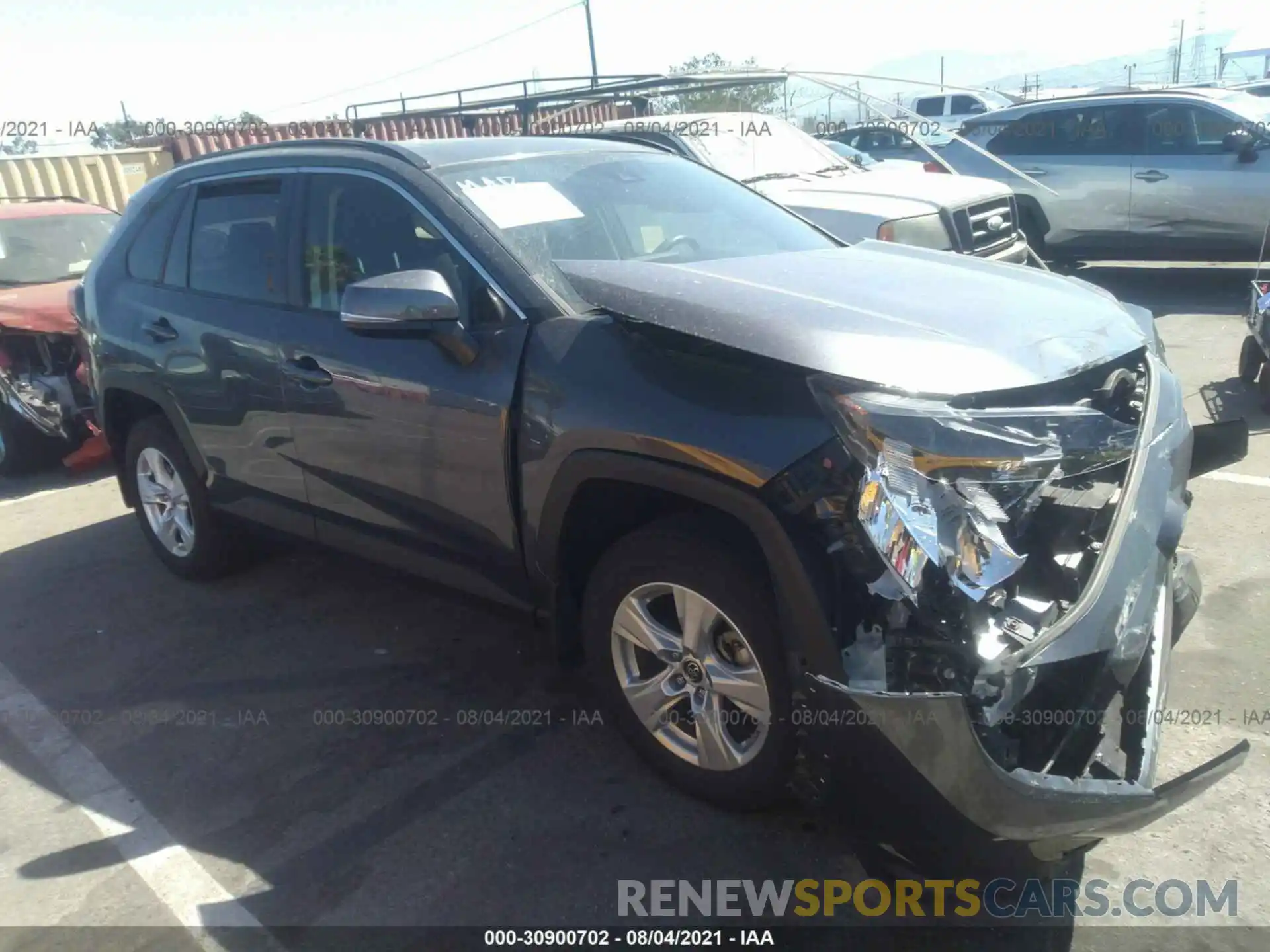 1 Photograph of a damaged car JTMW1RFV3KD032709 TOYOTA RAV4 2019