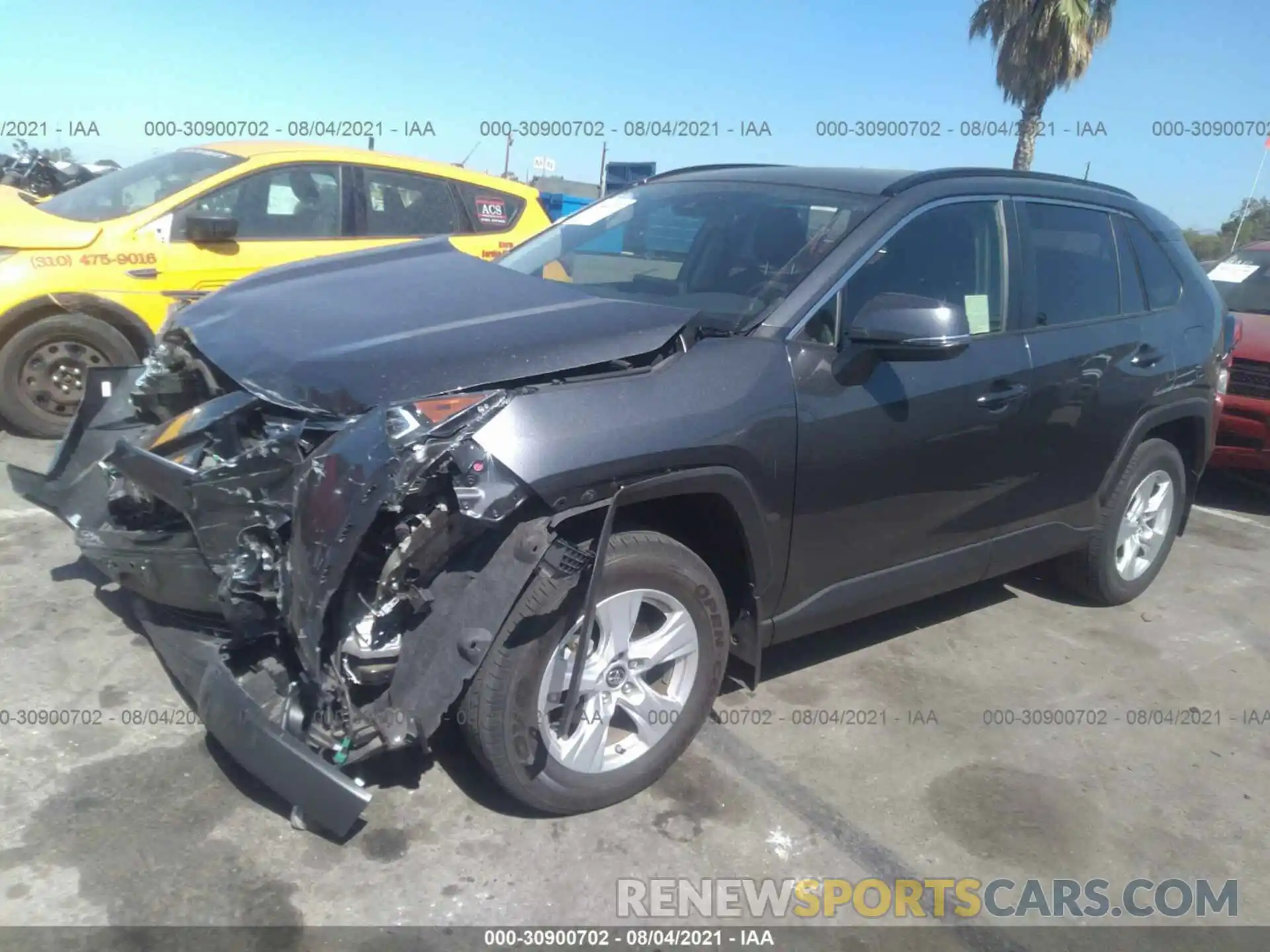 2 Photograph of a damaged car JTMW1RFV3KD032709 TOYOTA RAV4 2019