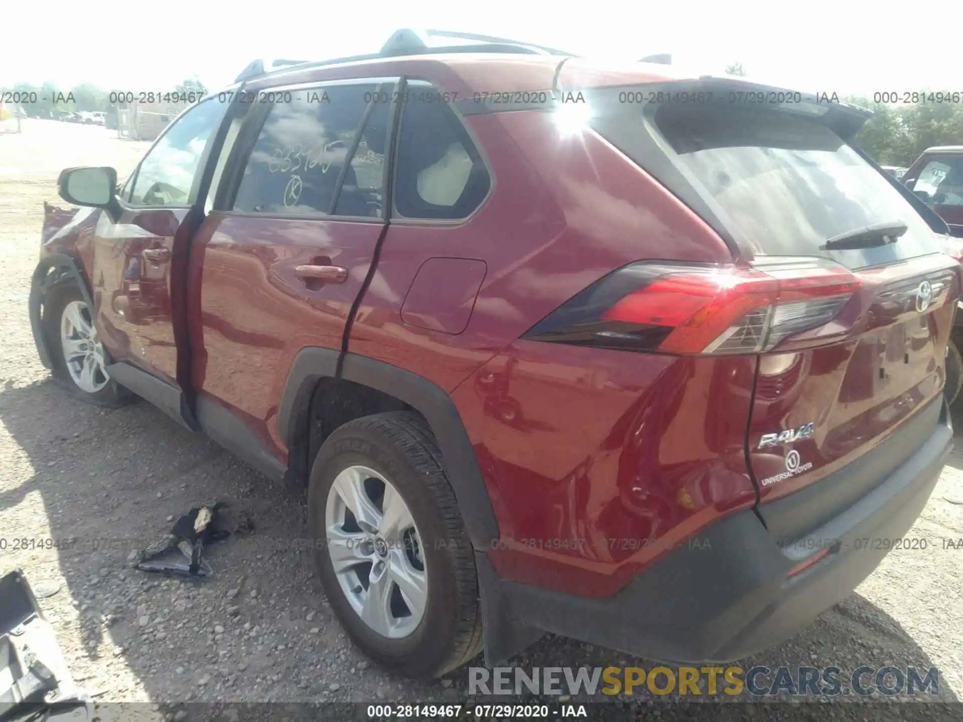 3 Фотография поврежденного автомобиля JTMW1RFV3KD033925 TOYOTA RAV4 2019