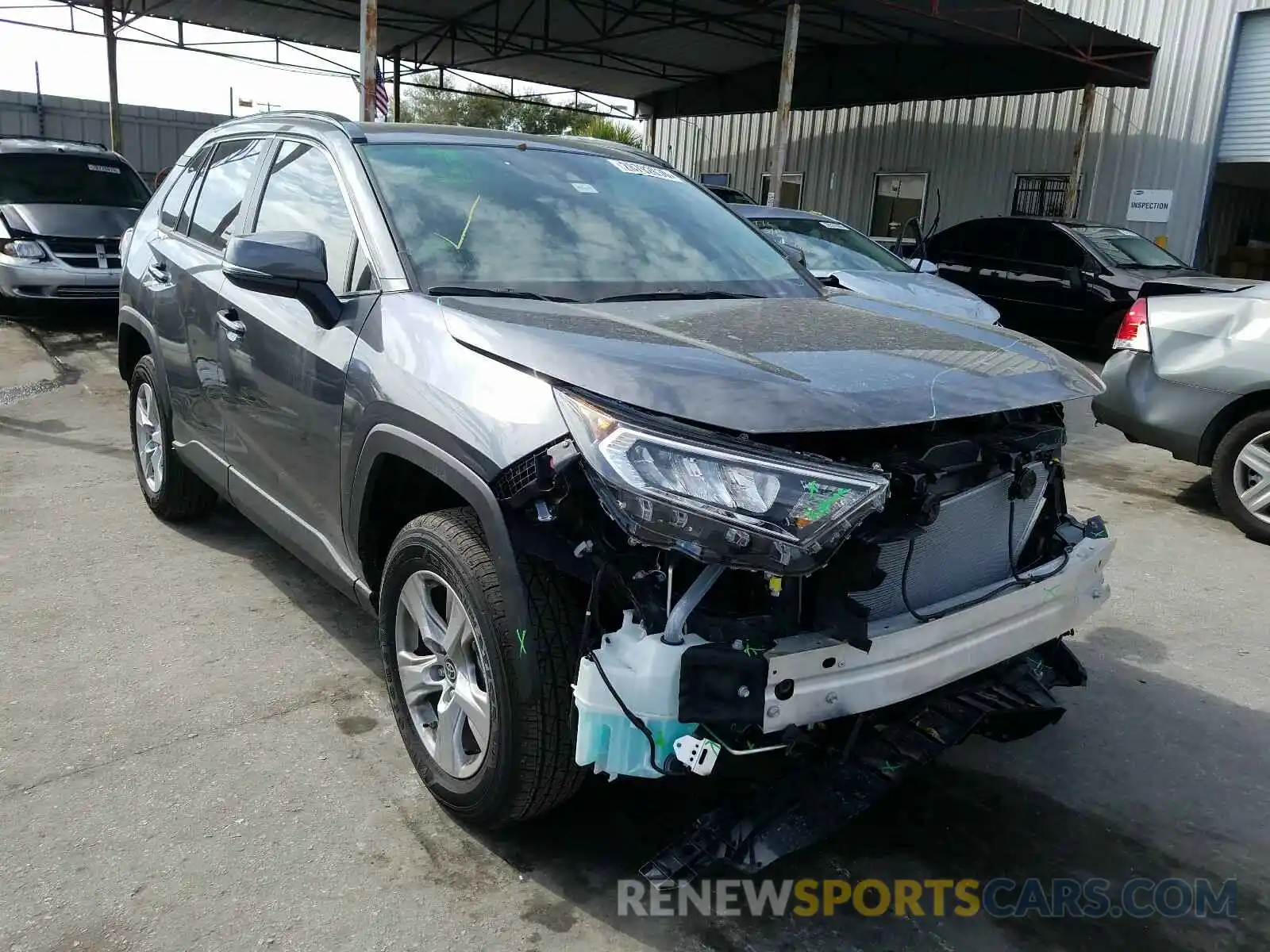 1 Photograph of a damaged car JTMW1RFV3KD039790 TOYOTA RAV4 2019