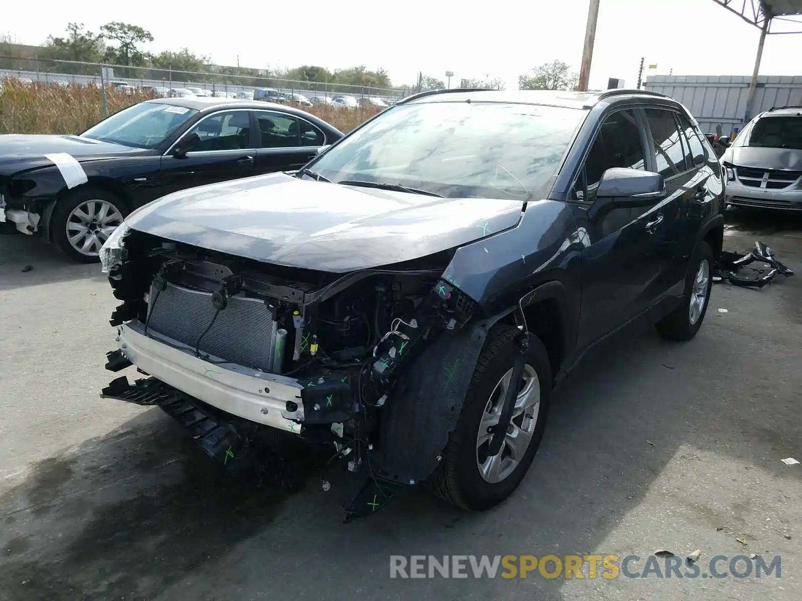 2 Photograph of a damaged car JTMW1RFV3KD039790 TOYOTA RAV4 2019