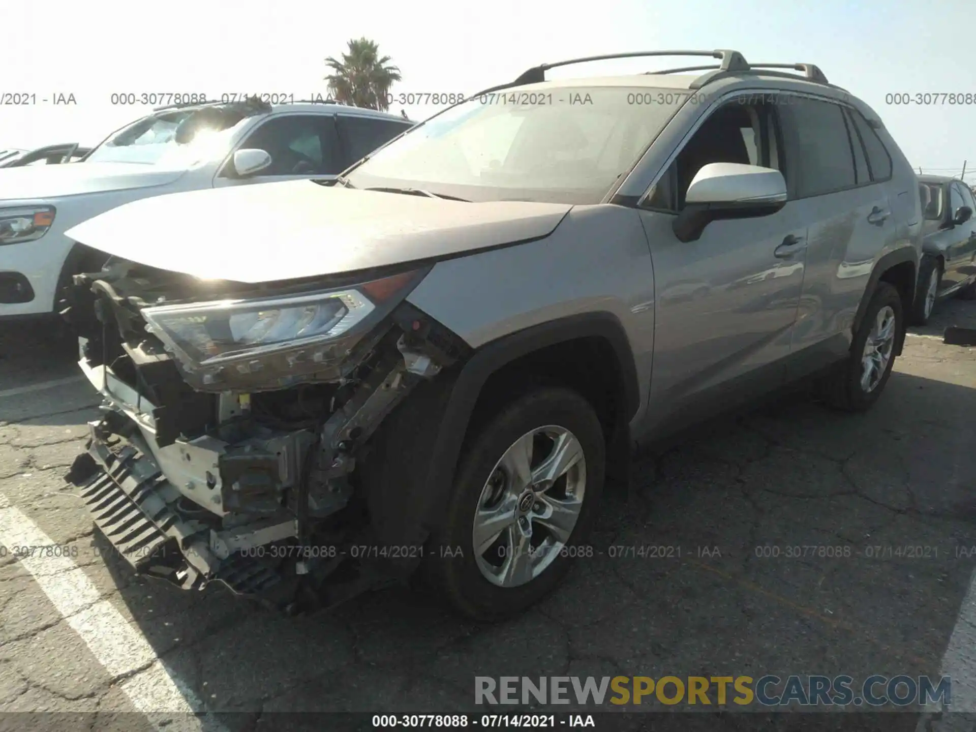 2 Фотография поврежденного автомобиля JTMW1RFV3KD041278 TOYOTA RAV4 2019