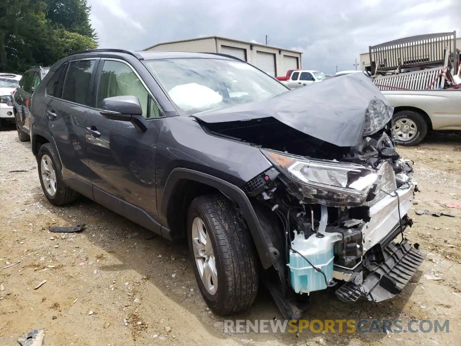 1 Photograph of a damaged car JTMW1RFV3KD041880 TOYOTA RAV4 2019