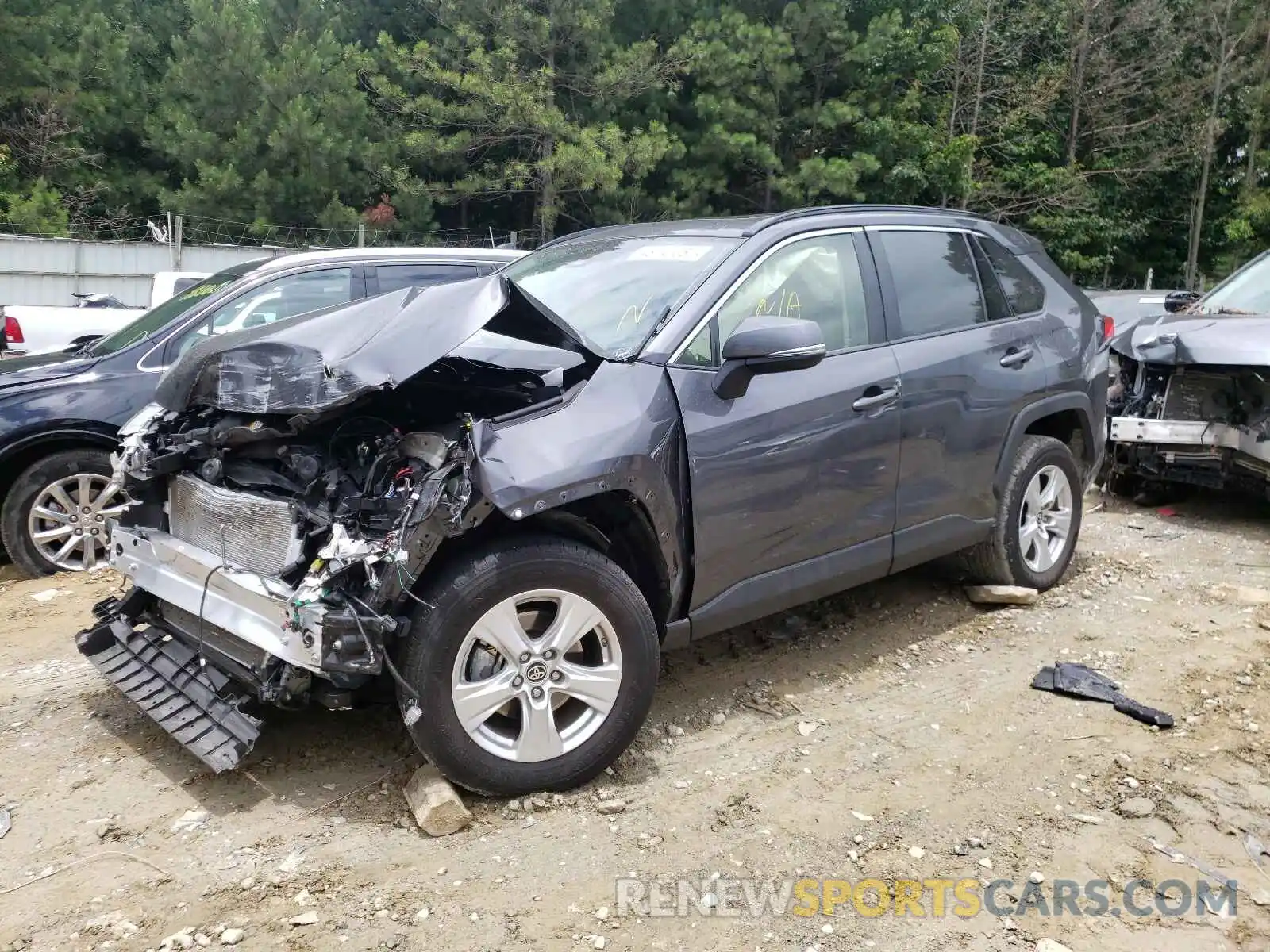 2 Photograph of a damaged car JTMW1RFV3KD041880 TOYOTA RAV4 2019