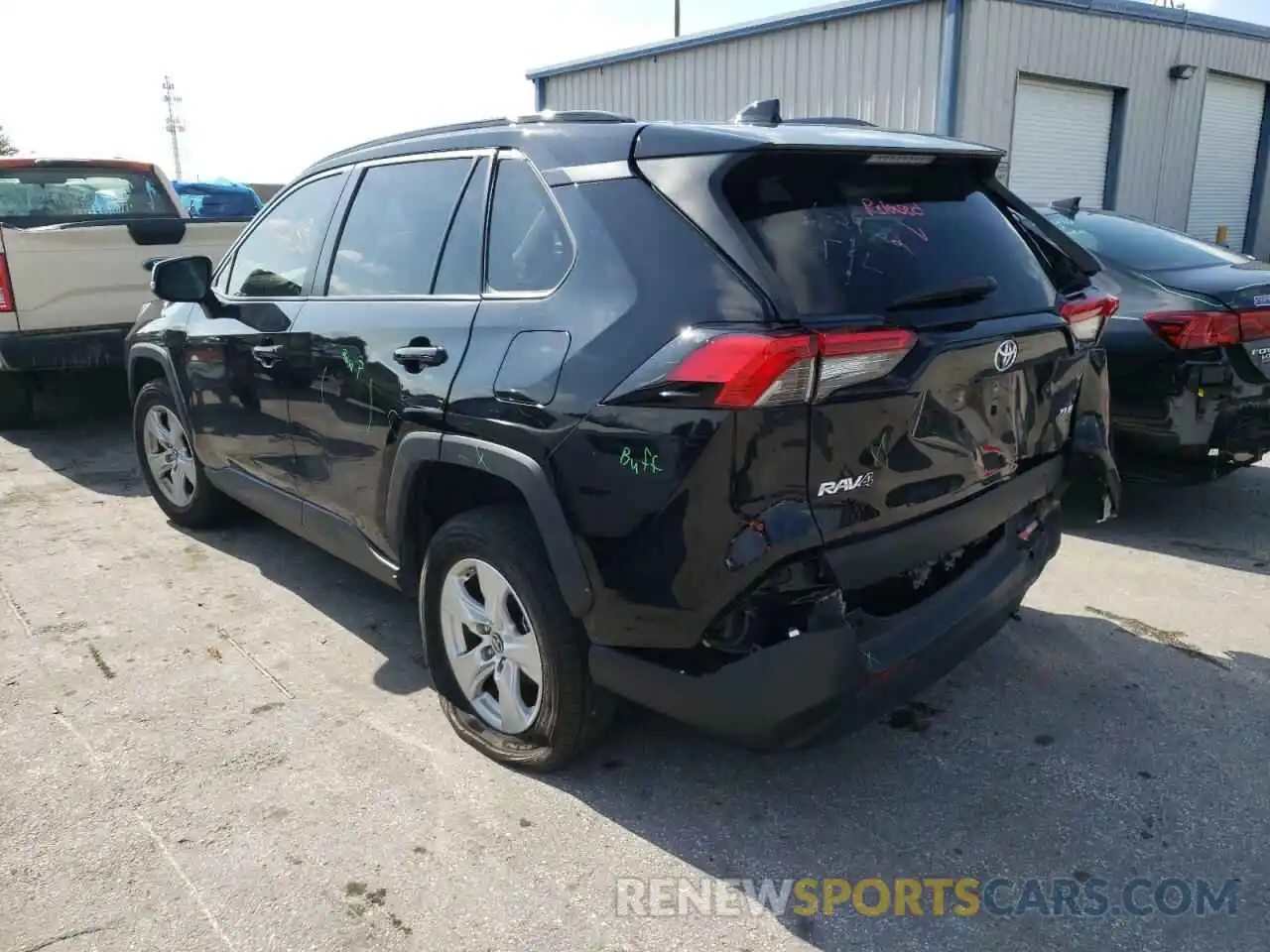 3 Фотография поврежденного автомобиля JTMW1RFV3KD503306 TOYOTA RAV4 2019