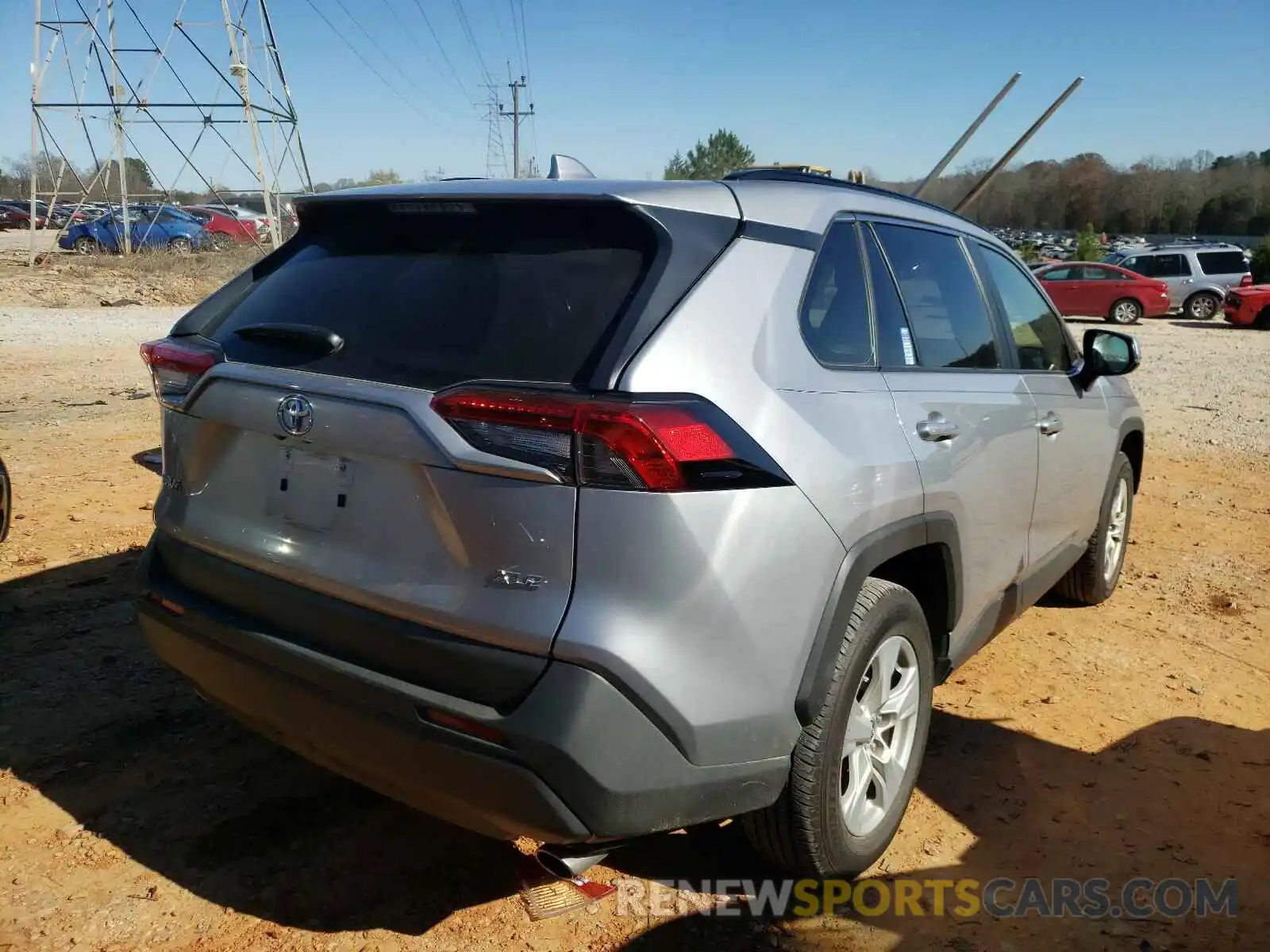 4 Photograph of a damaged car JTMW1RFV3KD505265 TOYOTA RAV4 2019