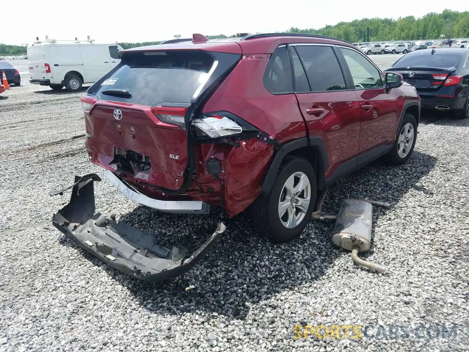 4 Photograph of a damaged car JTMW1RFV3KD507923 TOYOTA RAV4 2019