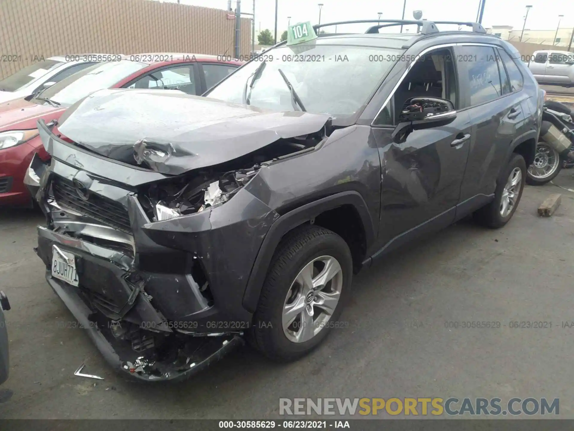 2 Фотография поврежденного автомобиля JTMW1RFV3KD510417 TOYOTA RAV4 2019