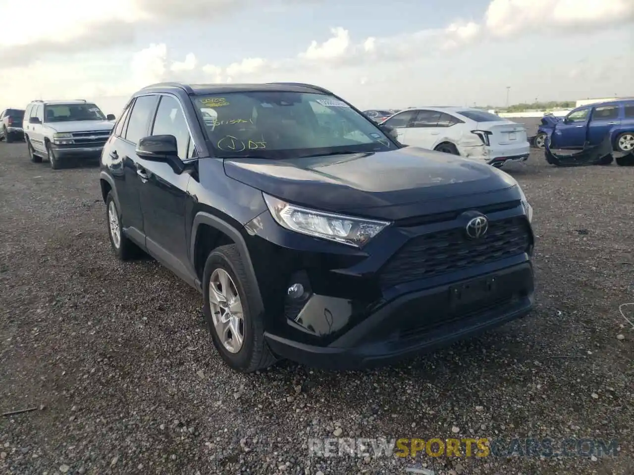 1 Photograph of a damaged car JTMW1RFV3KJ001347 TOYOTA RAV4 2019