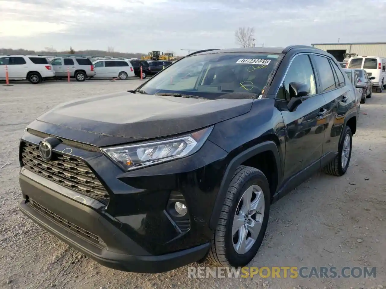 2 Photograph of a damaged car JTMW1RFV3KJ005513 TOYOTA RAV4 2019