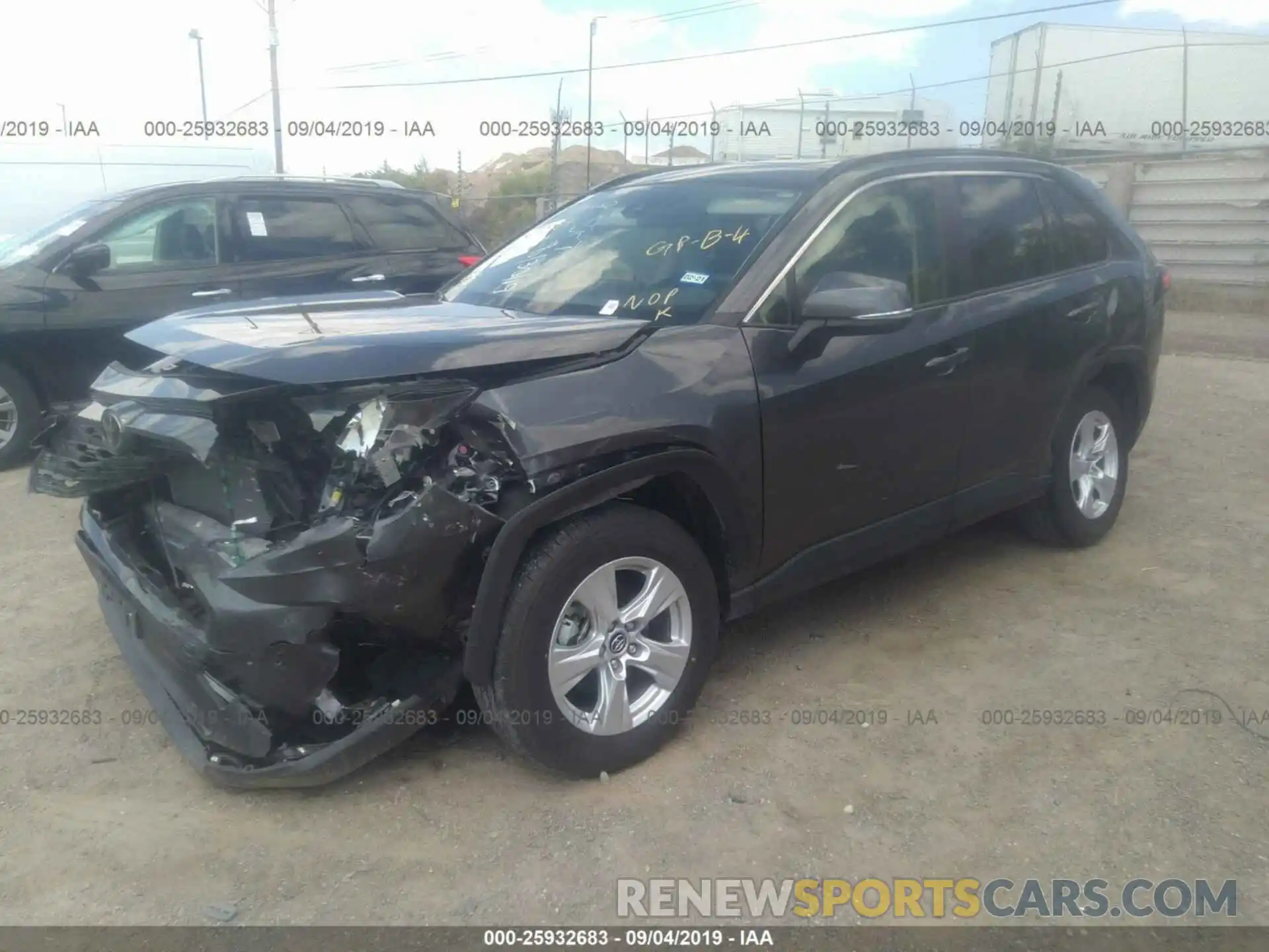 2 Photograph of a damaged car JTMW1RFV3KJ005771 TOYOTA RAV4 2019