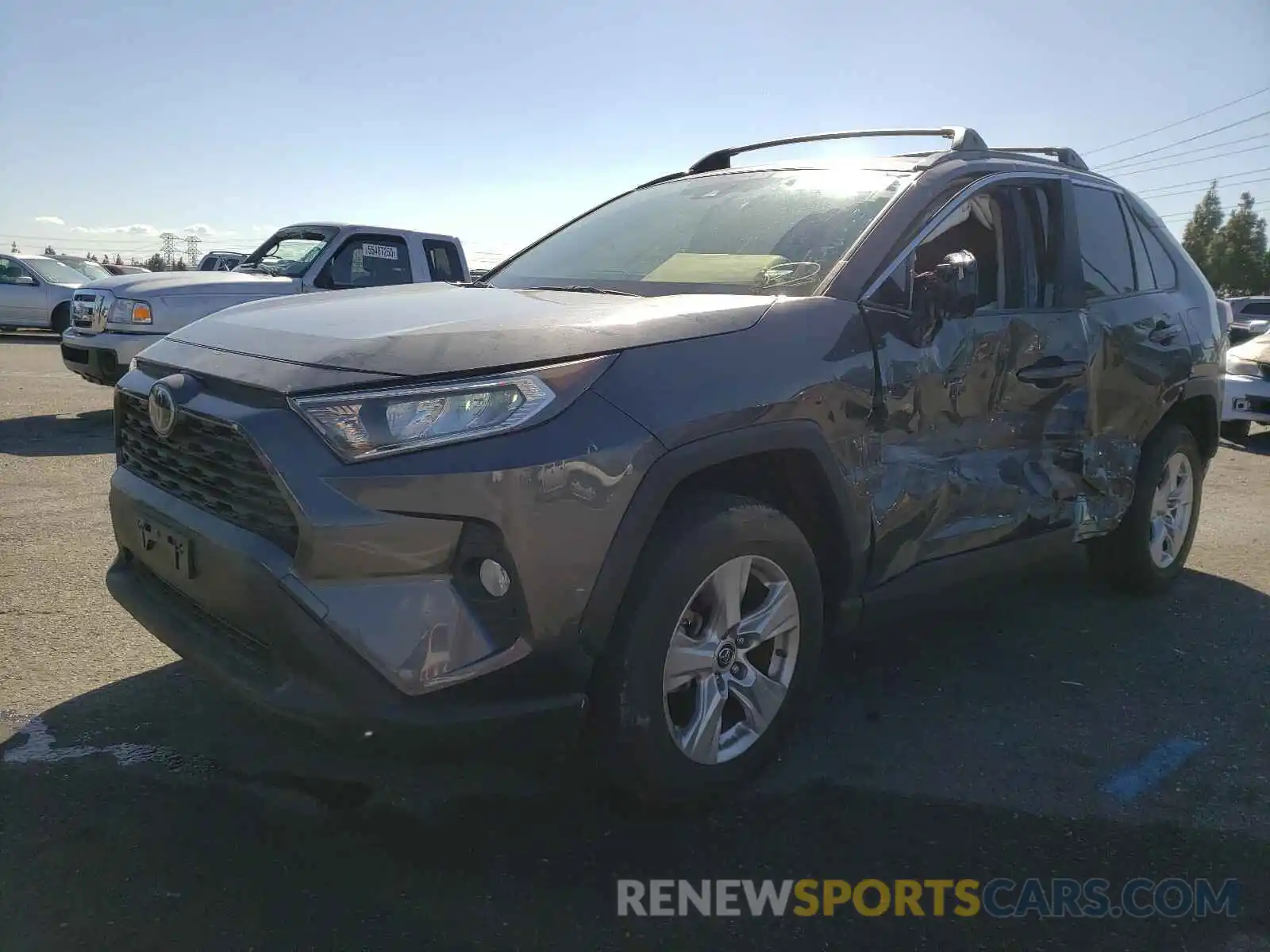 2 Photograph of a damaged car JTMW1RFV3KJ011571 TOYOTA RAV4 2019