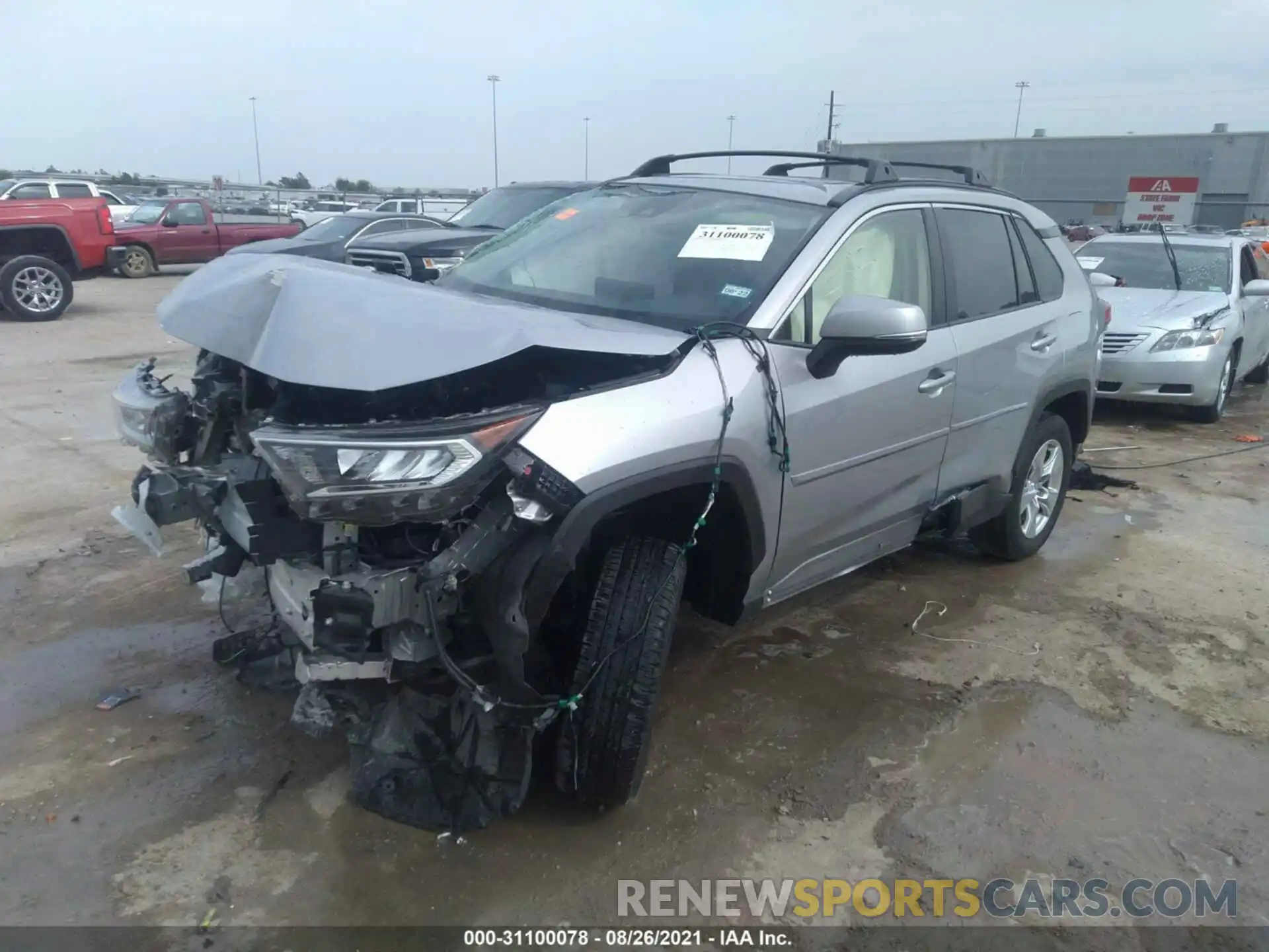 2 Photograph of a damaged car JTMW1RFV3KJ011991 TOYOTA RAV4 2019