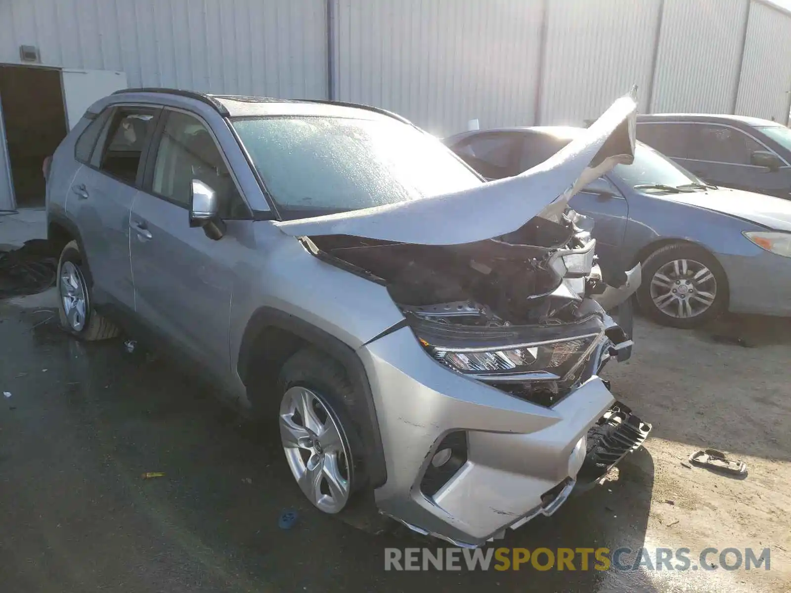 1 Photograph of a damaged car JTMW1RFV3KJ012607 TOYOTA RAV4 2019