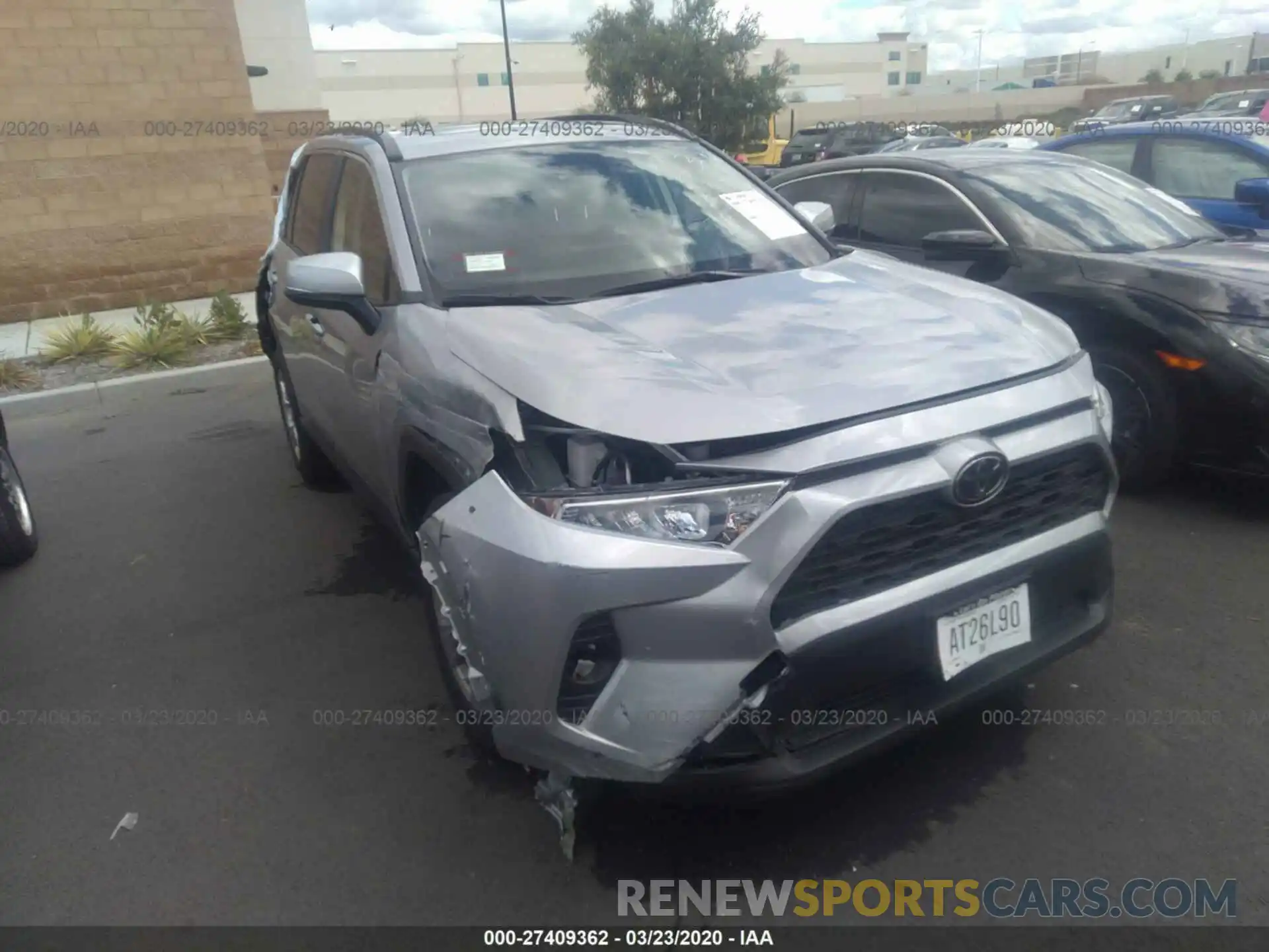 1 Photograph of a damaged car JTMW1RFV4KD004868 TOYOTA RAV4 2019