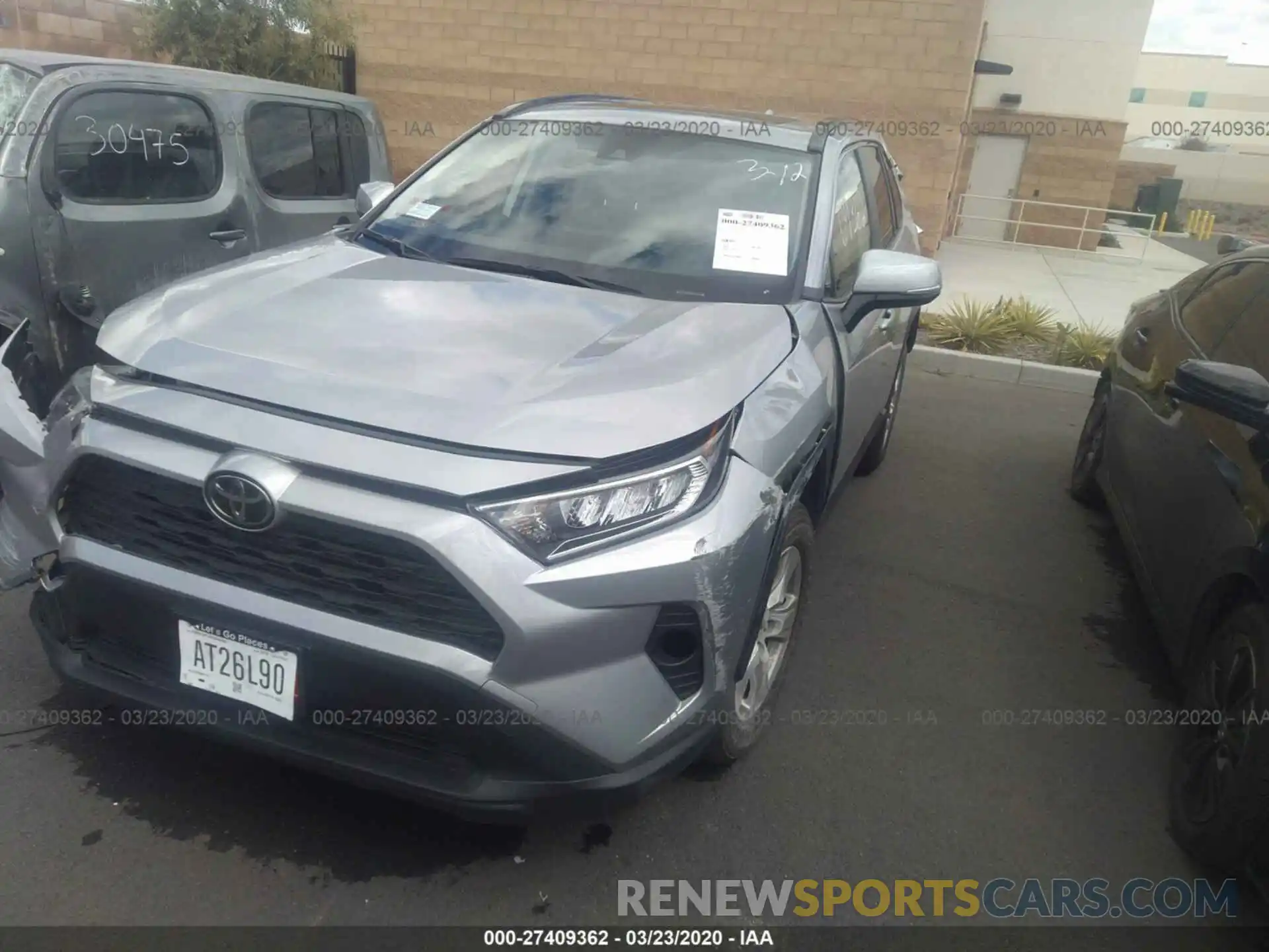 2 Photograph of a damaged car JTMW1RFV4KD004868 TOYOTA RAV4 2019