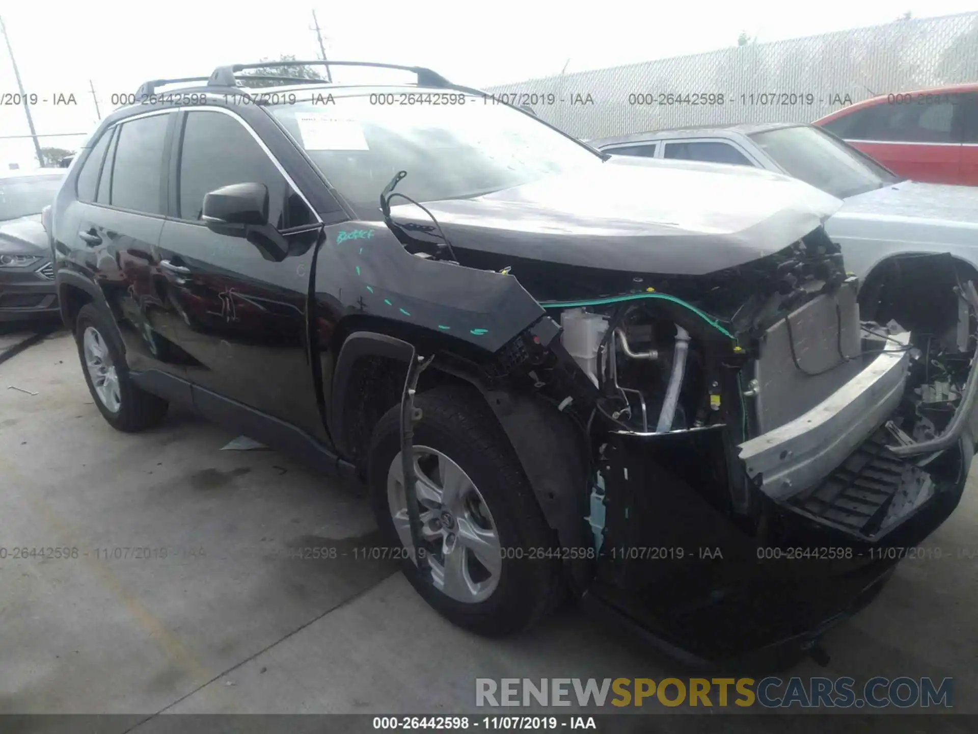 1 Photograph of a damaged car JTMW1RFV4KD010752 TOYOTA RAV4 2019