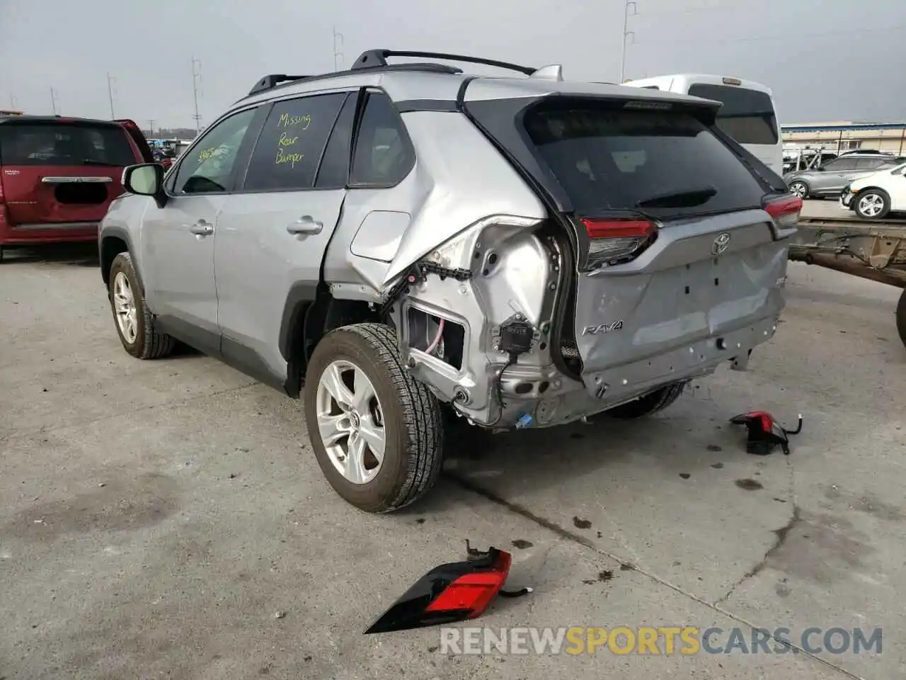 3 Фотография поврежденного автомобиля JTMW1RFV4KD014204 TOYOTA RAV4 2019