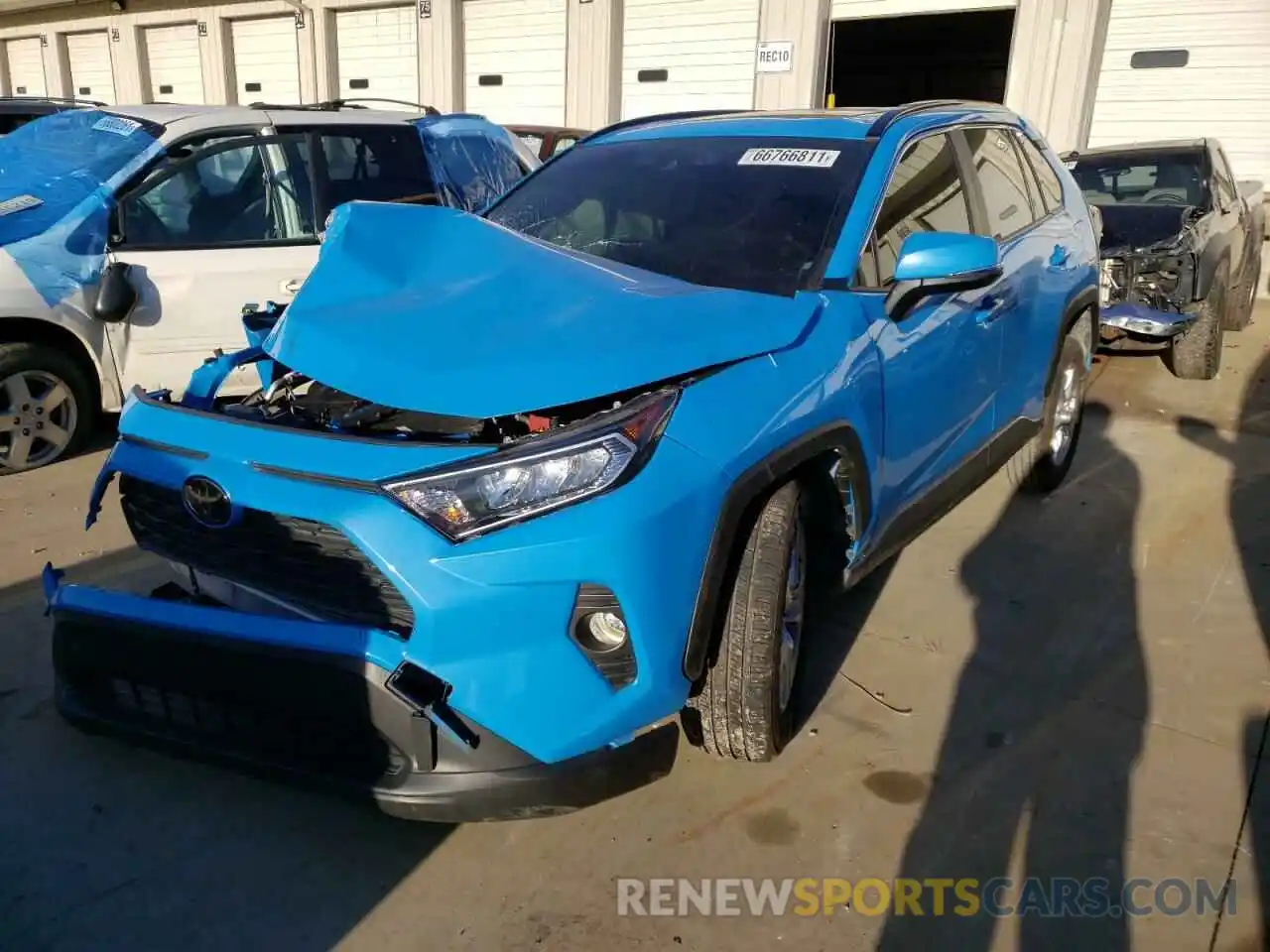 2 Photograph of a damaged car JTMW1RFV4KD014381 TOYOTA RAV4 2019