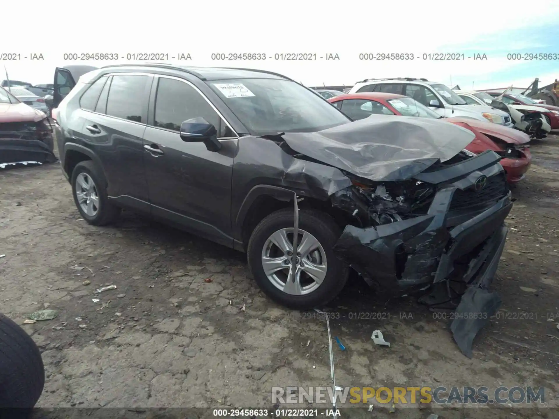 1 Photograph of a damaged car JTMW1RFV4KD016258 TOYOTA RAV4 2019