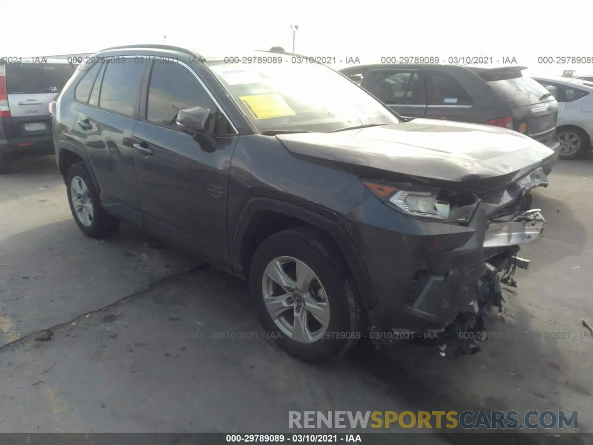 1 Photograph of a damaged car JTMW1RFV4KD024327 TOYOTA RAV4 2019