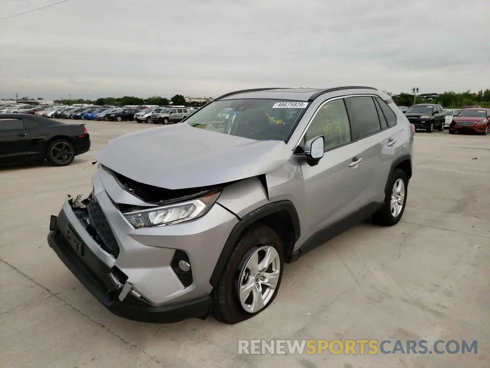 2 Фотография поврежденного автомобиля JTMW1RFV4KD024845 TOYOTA RAV4 2019