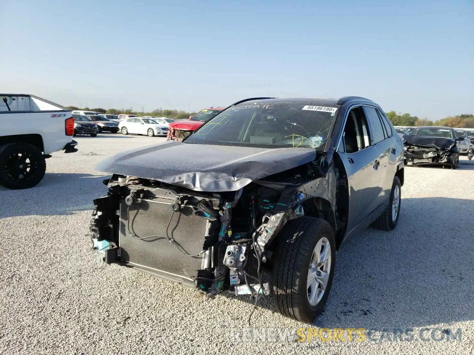 2 Photograph of a damaged car JTMW1RFV4KD029690 TOYOTA RAV4 2019