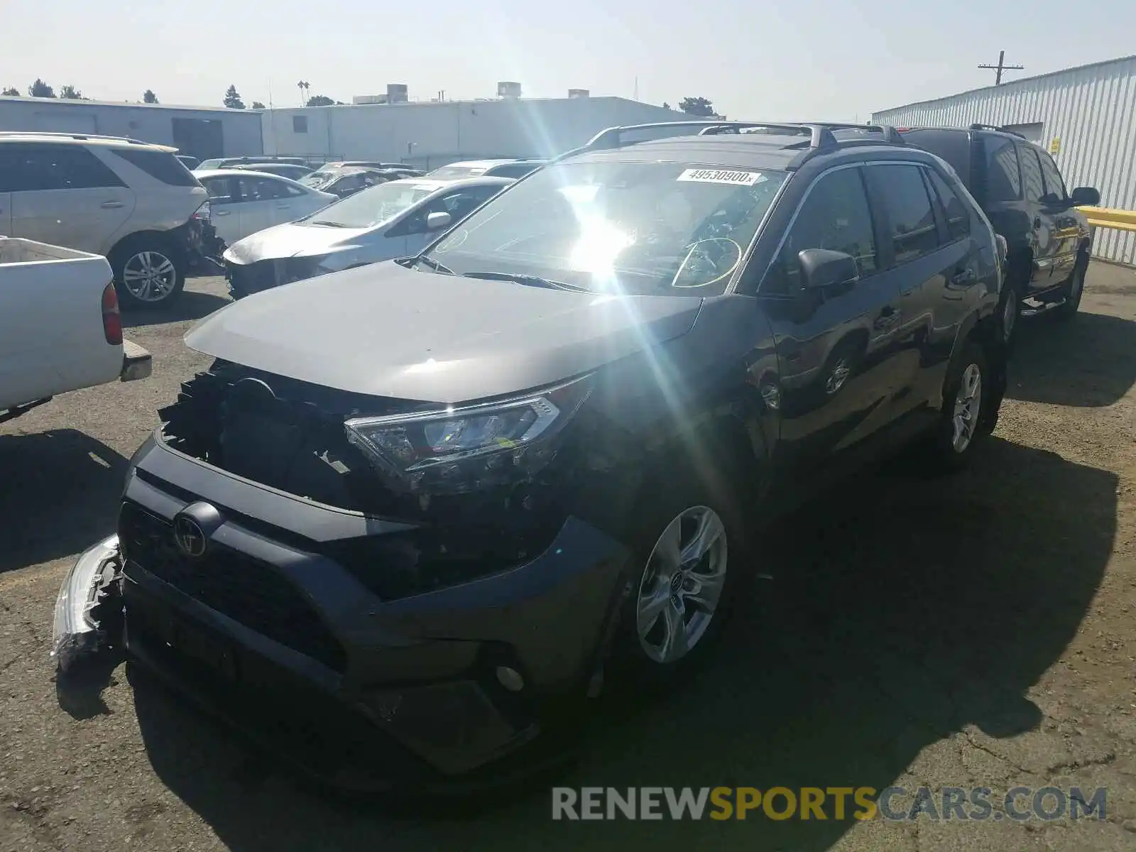 2 Photograph of a damaged car JTMW1RFV4KD036199 TOYOTA RAV4 2019