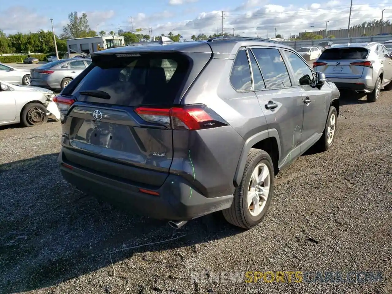 4 Photograph of a damaged car JTMW1RFV4KD037367 TOYOTA RAV4 2019