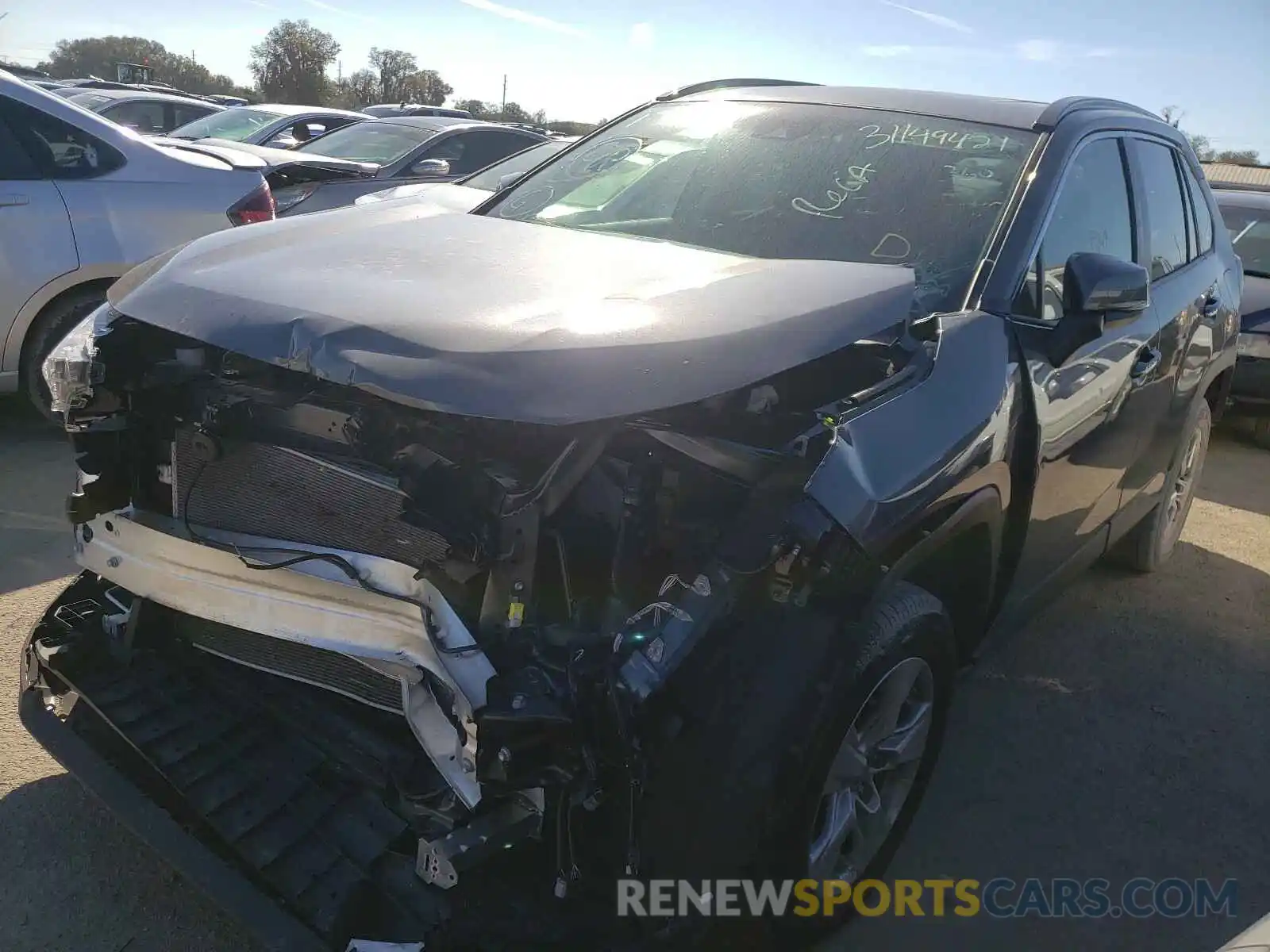 2 Photograph of a damaged car JTMW1RFV4KD038504 TOYOTA RAV4 2019