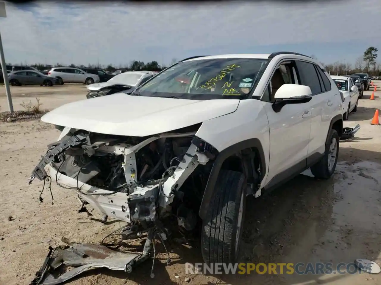 2 Photograph of a damaged car JTMW1RFV4KD041273 TOYOTA RAV4 2019