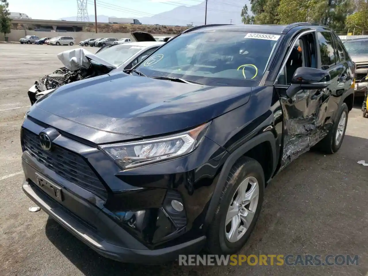 2 Photograph of a damaged car JTMW1RFV4KD503590 TOYOTA RAV4 2019