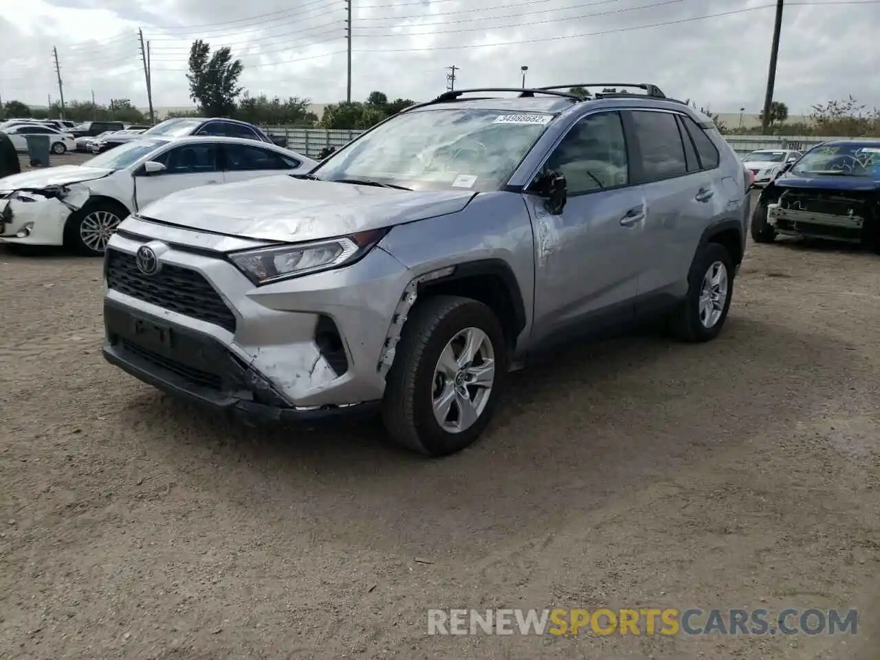 2 Photograph of a damaged car JTMW1RFV4KD511544 TOYOTA RAV4 2019