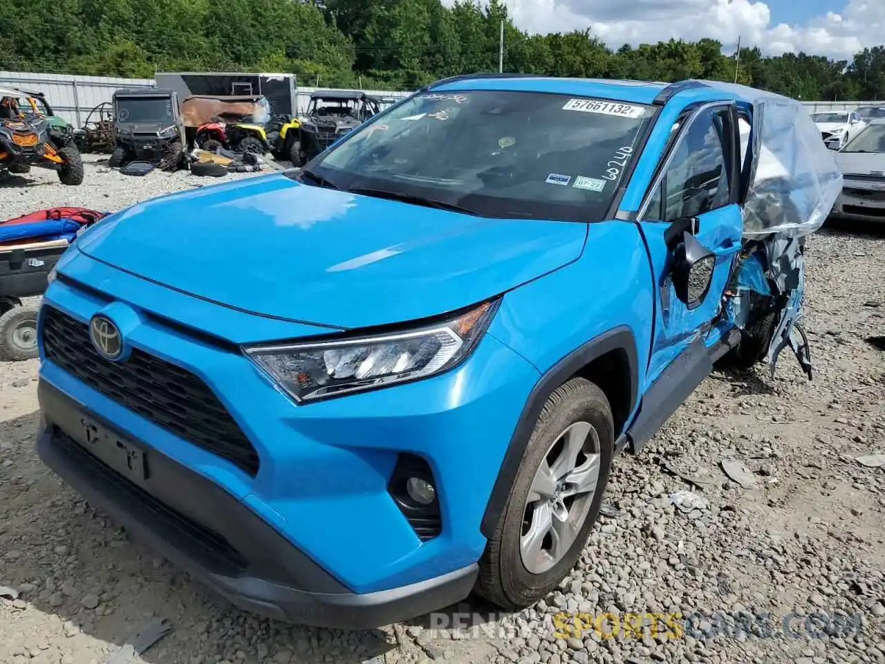 2 Фотография поврежденного автомобиля JTMW1RFV4KD511866 TOYOTA RAV4 2019