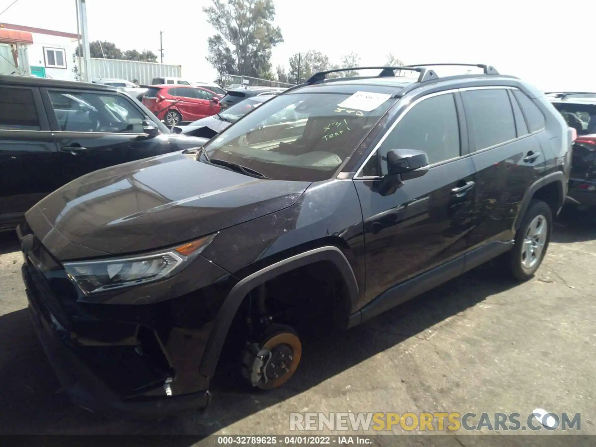 2 Photograph of a damaged car JTMW1RFV4KJ013779 TOYOTA RAV4 2019