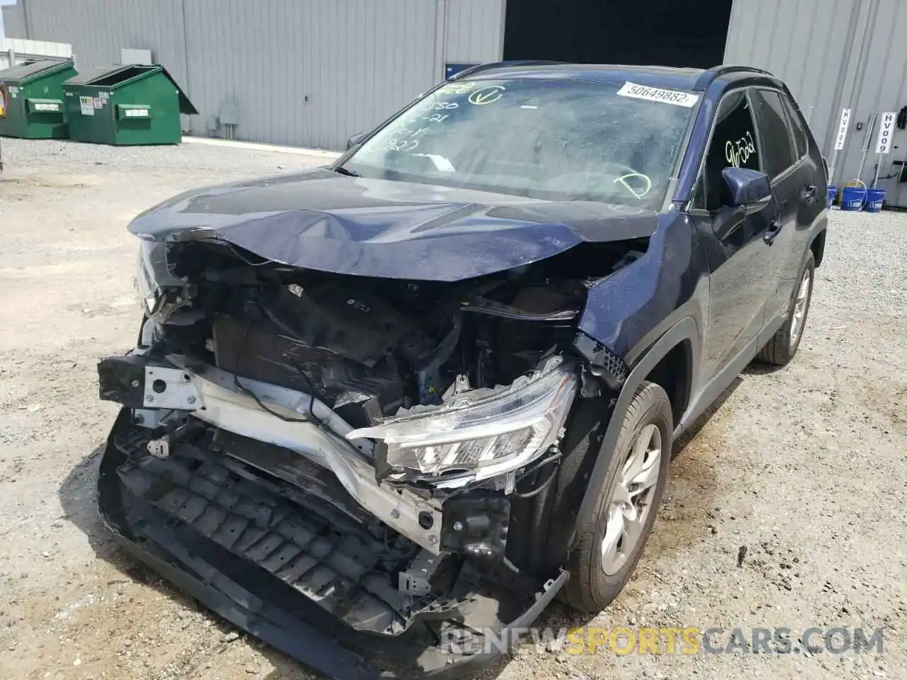 2 Photograph of a damaged car JTMW1RFV4KJ013927 TOYOTA RAV4 2019