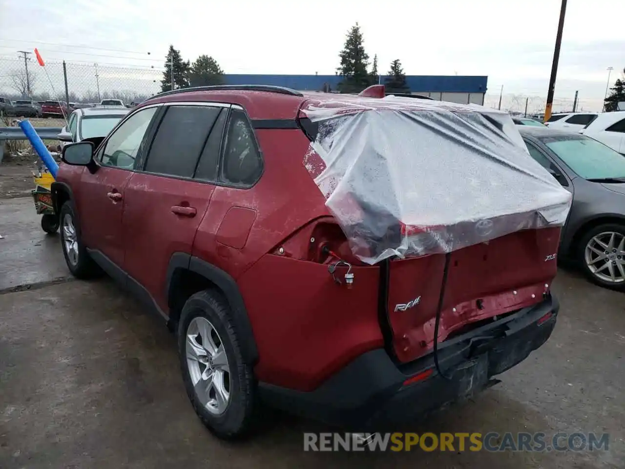 3 Photograph of a damaged car JTMW1RFV4KJ016259 TOYOTA RAV4 2019