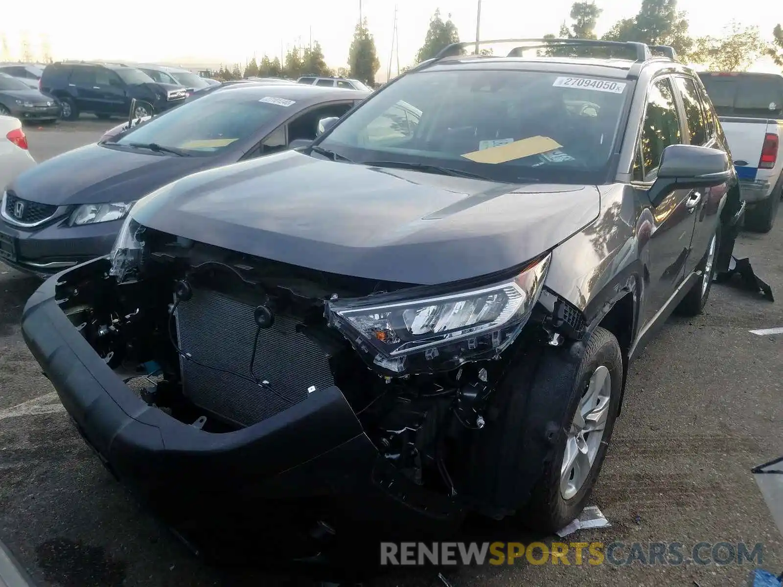 2 Photograph of a damaged car JTMW1RFV5KD009867 TOYOTA RAV4 2019