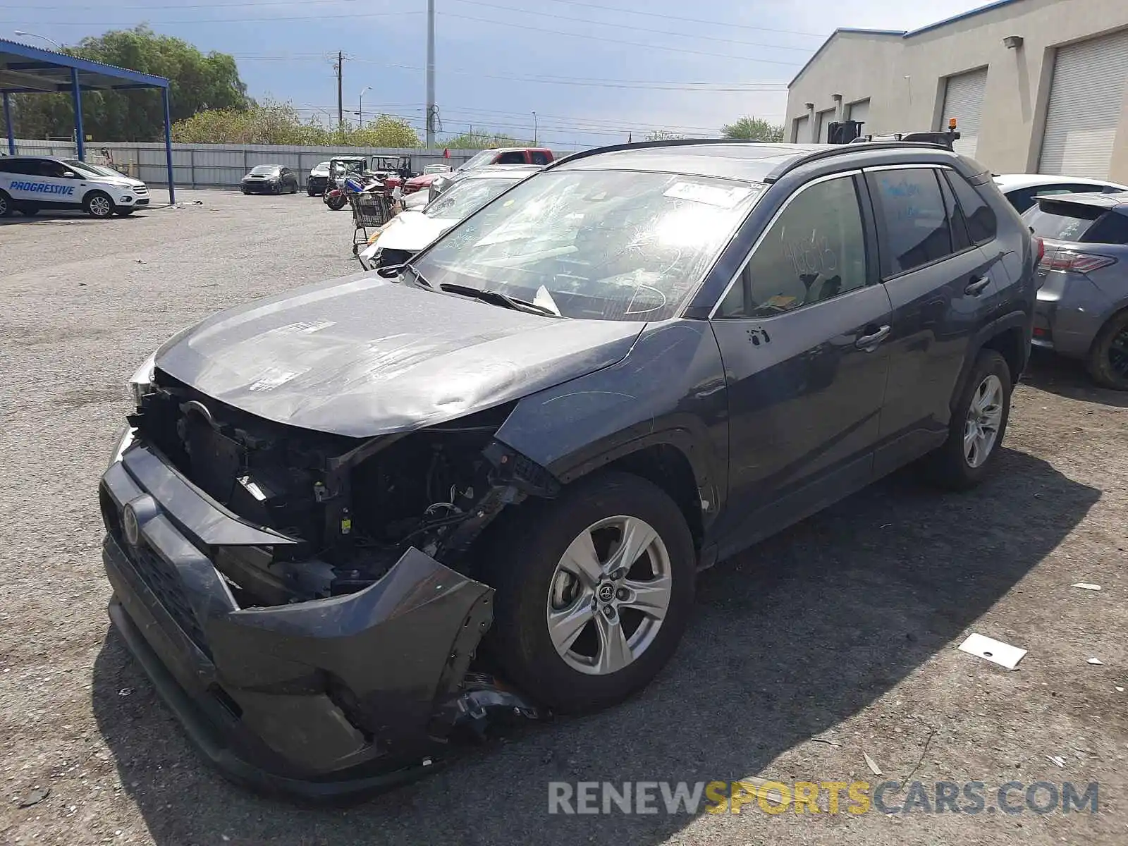 2 Photograph of a damaged car JTMW1RFV5KD013501 TOYOTA RAV4 2019