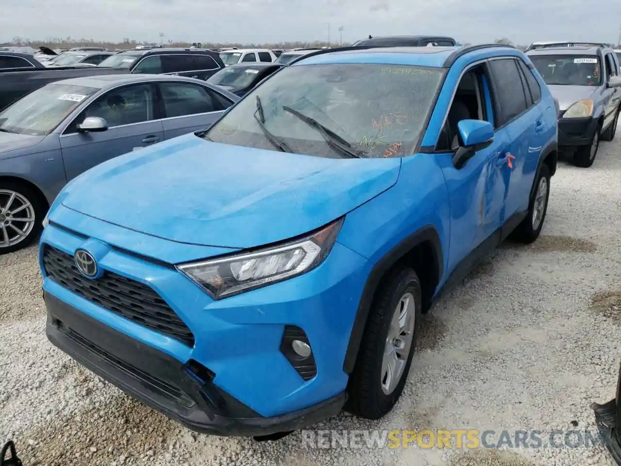 2 Photograph of a damaged car JTMW1RFV5KD015247 TOYOTA RAV4 2019