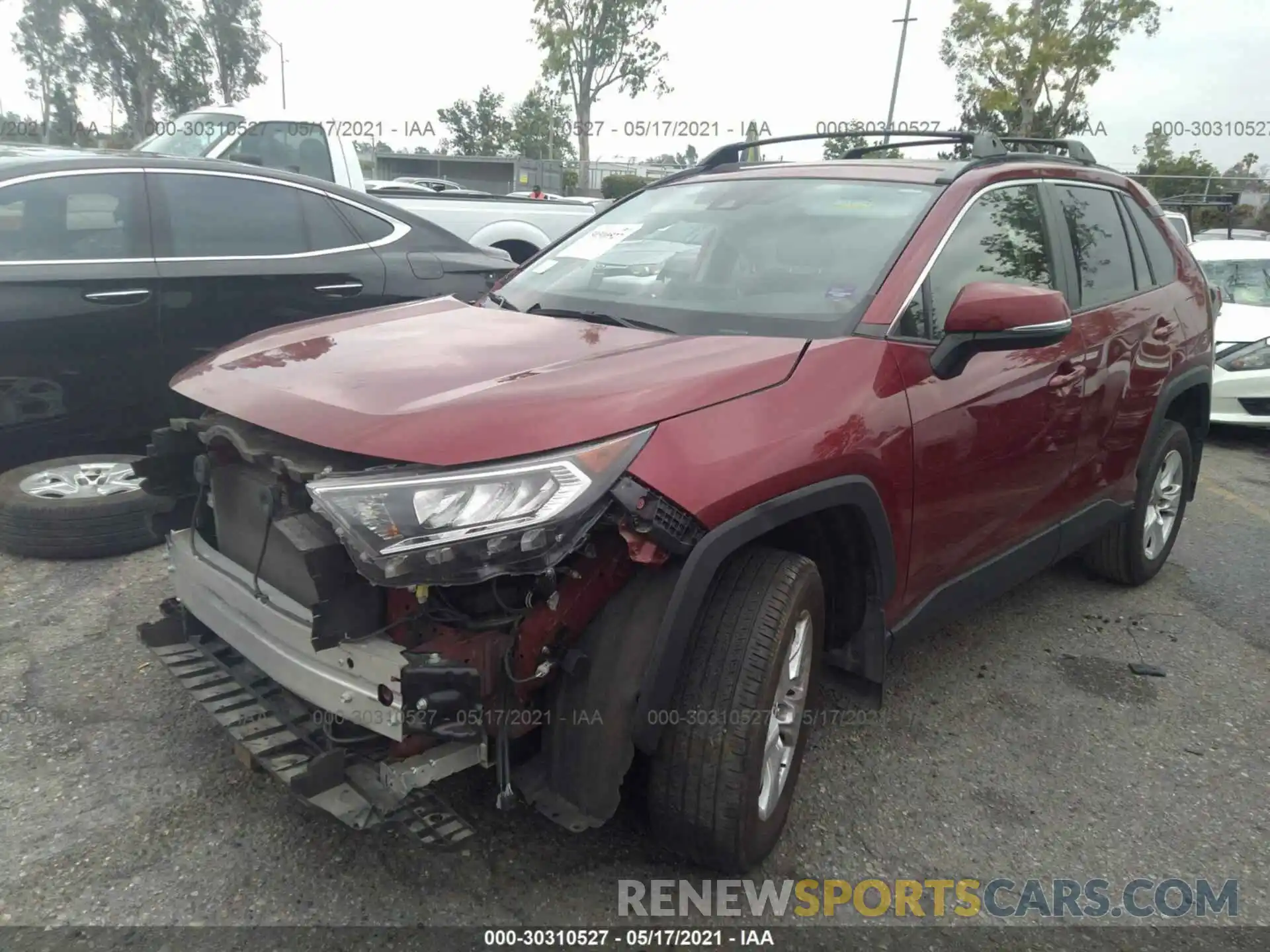 2 Фотография поврежденного автомобиля JTMW1RFV5KD023526 TOYOTA RAV4 2019