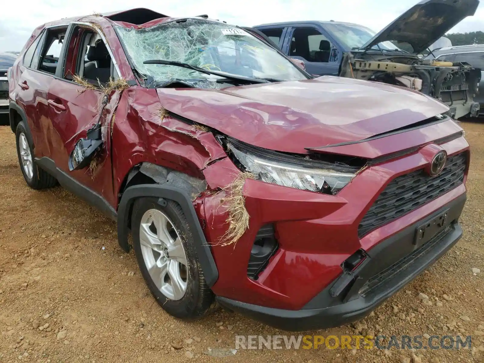 1 Photograph of a damaged car JTMW1RFV5KD030055 TOYOTA RAV4 2019