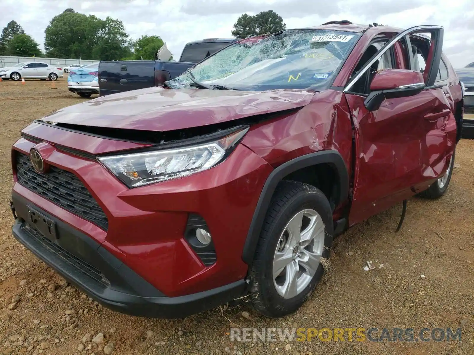 2 Photograph of a damaged car JTMW1RFV5KD030055 TOYOTA RAV4 2019